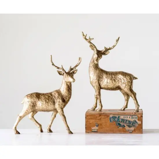 Hello Honey&reg; Gold Standing Deer Set {3}