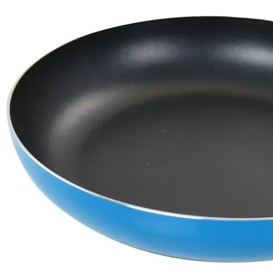 Gibson Home&reg; 8" & 10'' Blue Aluminum Frying Pan Set {8}