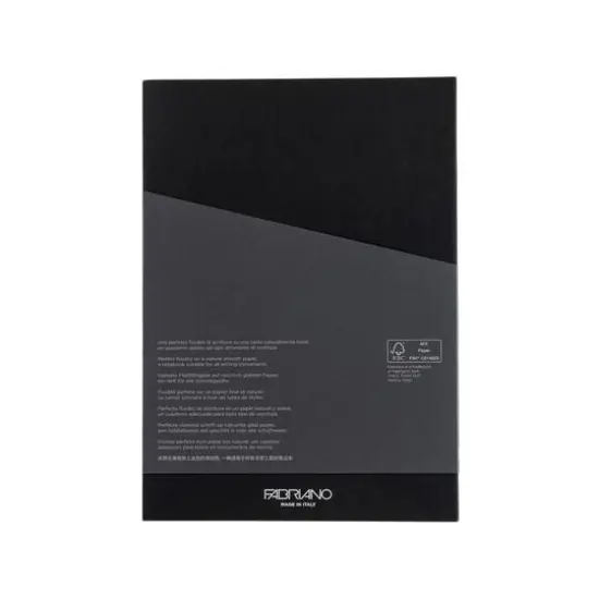 Fabriano&reg; Ecoqua Plus Dotted Glue-Bound Notebook Black {11}