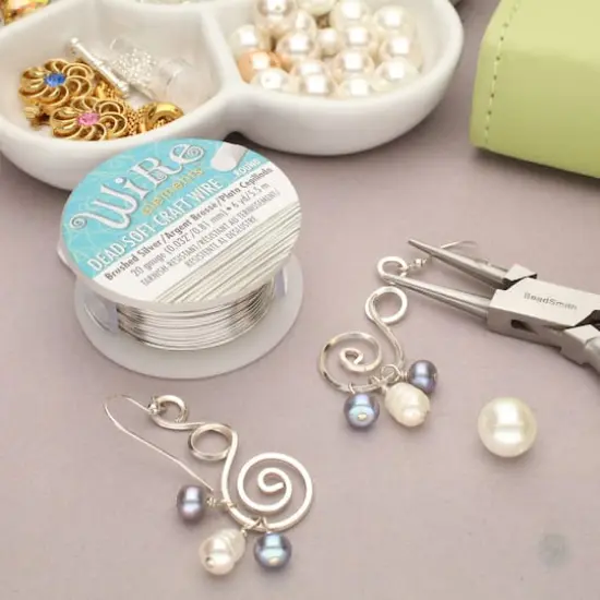 The Beadsmith&reg; Wire Elements&trade; 20 Gauge Tarnish Resistant Soft Temper Wire, 6yd. Brushed Silver {4}