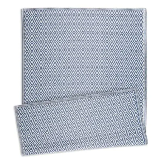 DII&reg; French Blue Diamond Outdoor Rug, 4ft. x 6ft. {1}