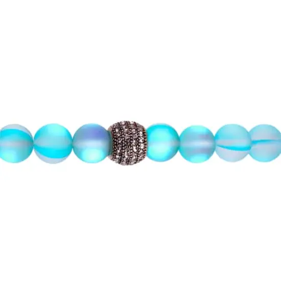 Signature Color Shop Blue Glass & Pave Bead Bracelet by Bead Landing&trade; {4}