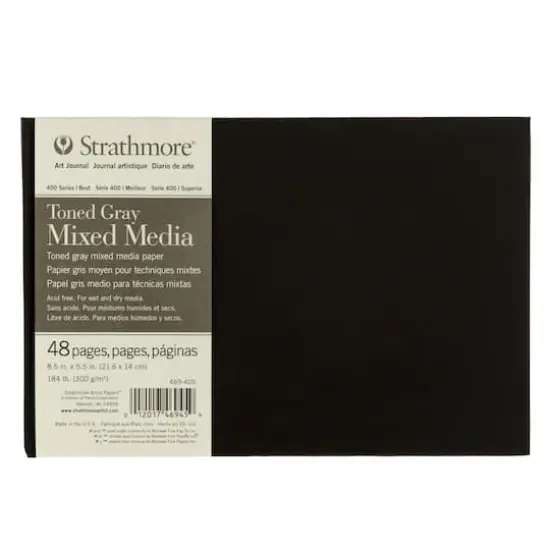 Strathmore&reg; 400 Series Hardbound Toned Gray Mixed Media Art Journal {1}