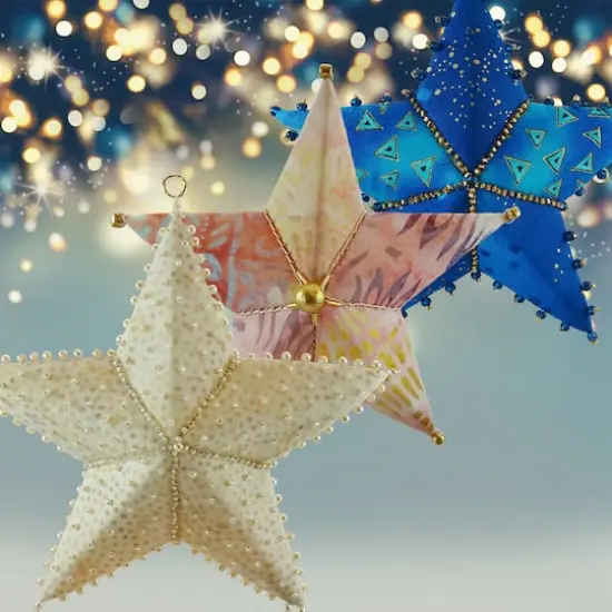 Dritz&reg; FabriFlair 5.5" Ornament Kit Star Pattern {3}