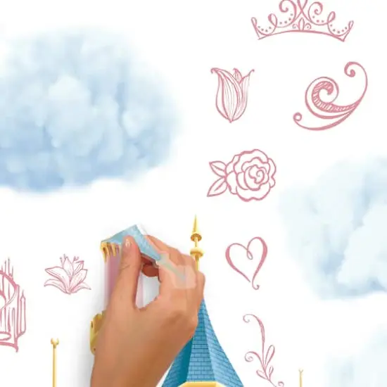 RoomMates Disney&reg; Princess Castle XL Giant Wall Decals with String Lights {7}