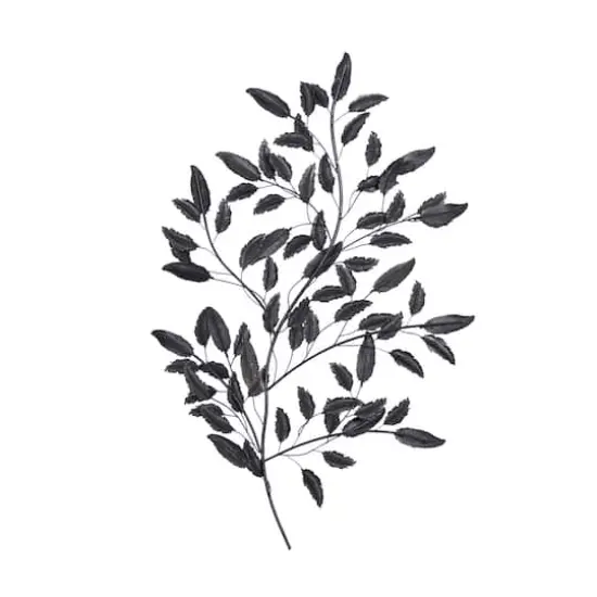 Blue Metal Leaf Traditional Wall Decor {7}