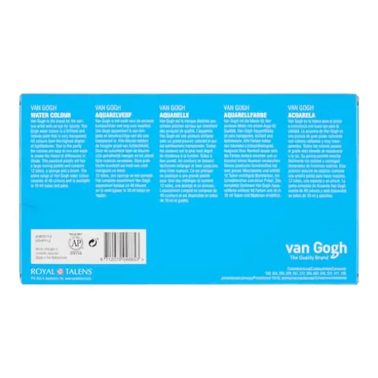Royal Talens Van Gogh 12 Color Watercolor Palette Set {3}