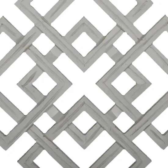 48" White Wood Abstract Farmhouse Wall D&eacute;cor {4}