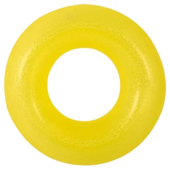 Pool Central 35" Inflatable Inner Tube Pool Float Yellow {1}