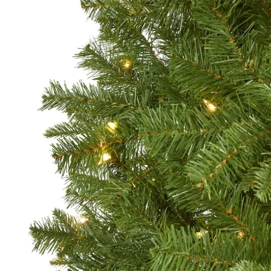 6.5ft. Pre-Lit Vancouver Spruce Artificial Christmas Tree, Warm White LED Lights {4}