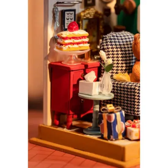 Rolife&reg; Holiday Living Room DIY Miniature Kit {7}