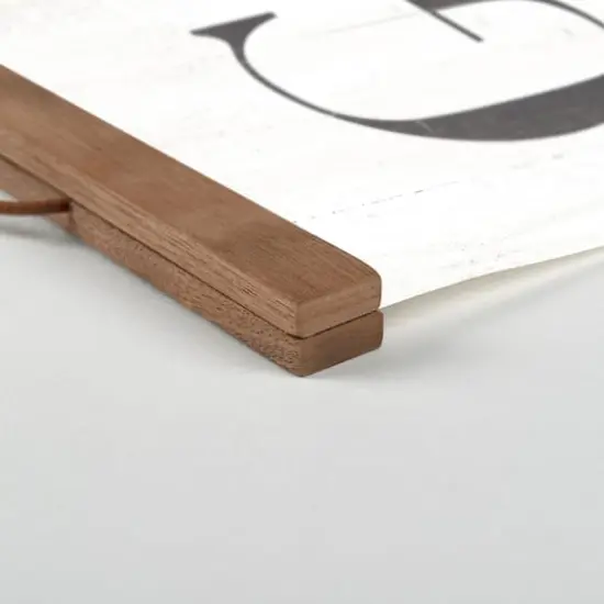 Gather Teak Hanging Canvas {3}