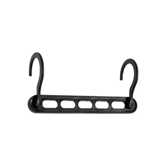 Honey Can Do Cascading 9" Collapsible Black Plastic Hangers, 20ct. {1}