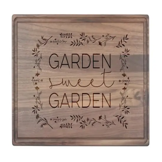 Garden Sweet Garden Walnut Cutting Board {1}