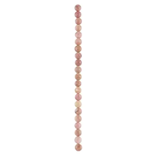 Pink Rhodonite Faceted Coin Beads, 8mm by Bead Landing&trade; {4}