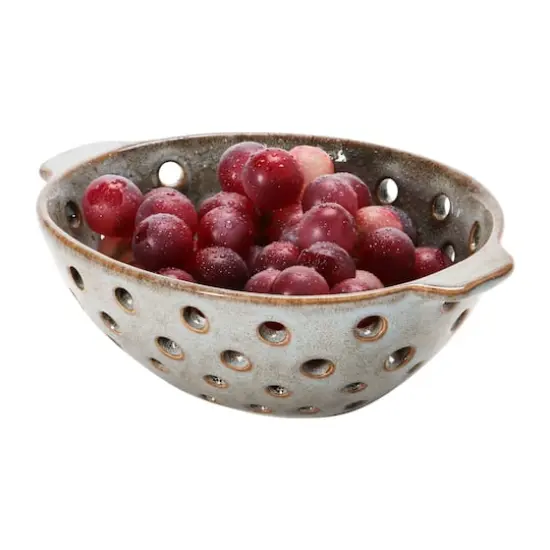 Hello Honey&reg; 8" Brown Glazed Stoneware Berry Bowl {7}