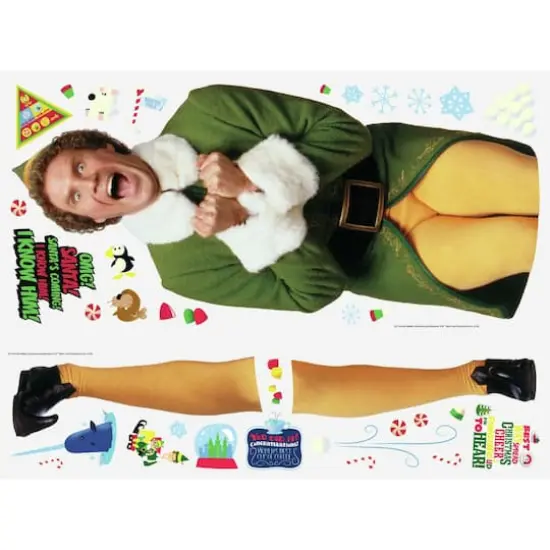 RoomMates Buddy The Elf Peel & Stick Giant Wall Decals {3}