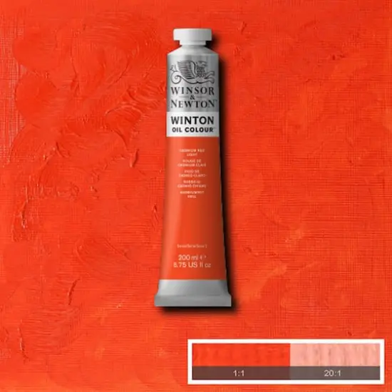 Winsor & Newton&trade; Winton 6.75oz. Oil Colour&trade; Paint Cadmium Red Light {3}