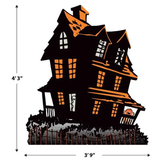 Beistle Vintage Halloween Haunted House Stand-Up Photo Prop {9}