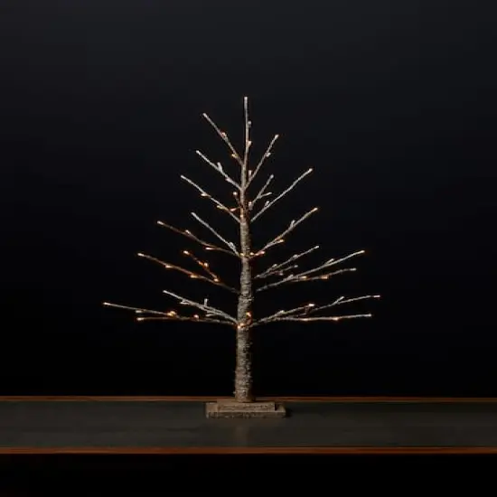 3ft. Pre-Lit Gold Twig Artificial Christmas Tree, Warm White LED Lights {3}
