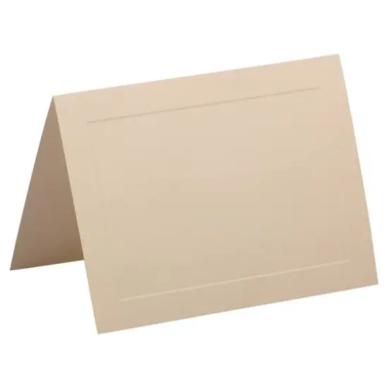 JAM Paper A7 Strathmore Ivory Wove Panel Fold Over Cards {1}