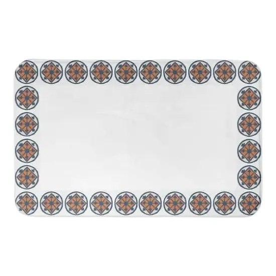 Multi Tile Border 34" x 21" Bath Mat {1}