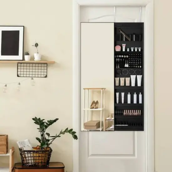 NEX&trade; Wall-Mounted Sliding Door Full Mirror Jewelry Armoire {7}