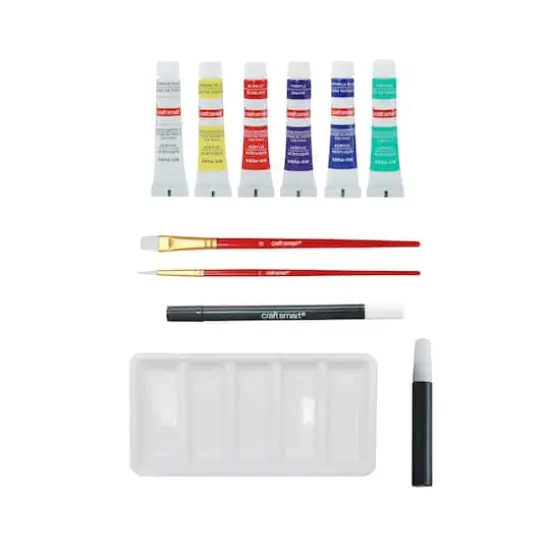 8" x 10" Abstract Face Canvas Paint Kit by Craft Smart&reg; {4}