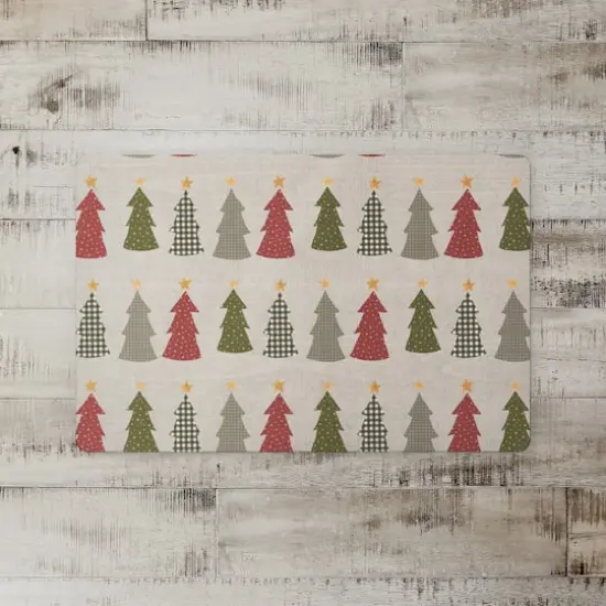 Cream Tree Pattern Floor Mat {3}