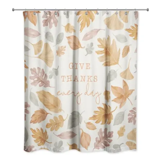 Give Thanks Every Day Shower Curtain {1}