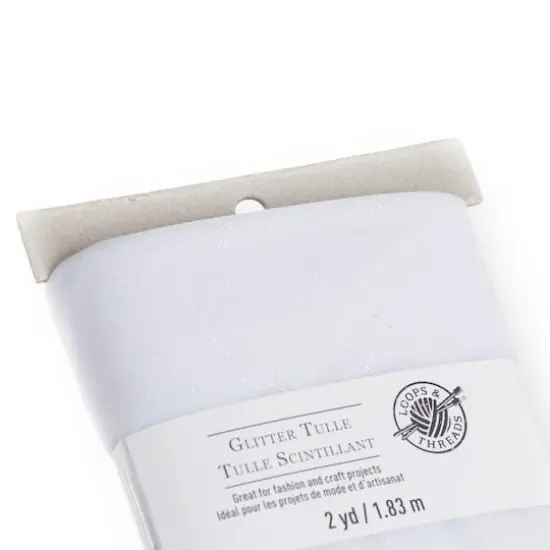 Glitter Tulle Bundle by Loops & Threads&reg; White {5}