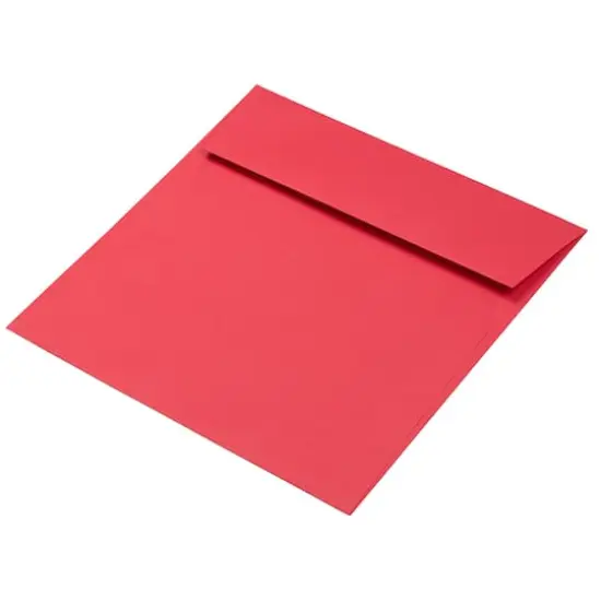 JAM Paper 7.5" x 7.5" Red Square Colored Invitation Envelopes, 25ct. {4}