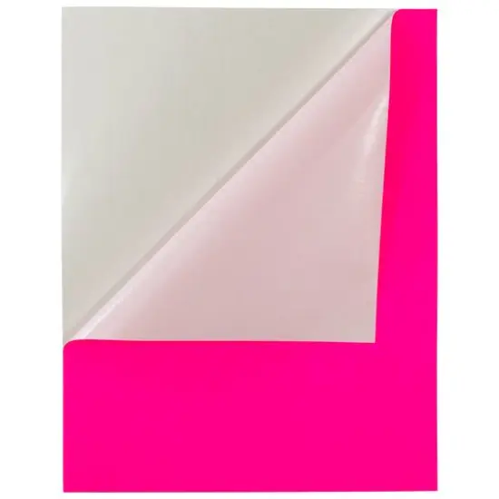 JAM Paper Shipping Labels, 8.5" x 11" Neon Pink {5}