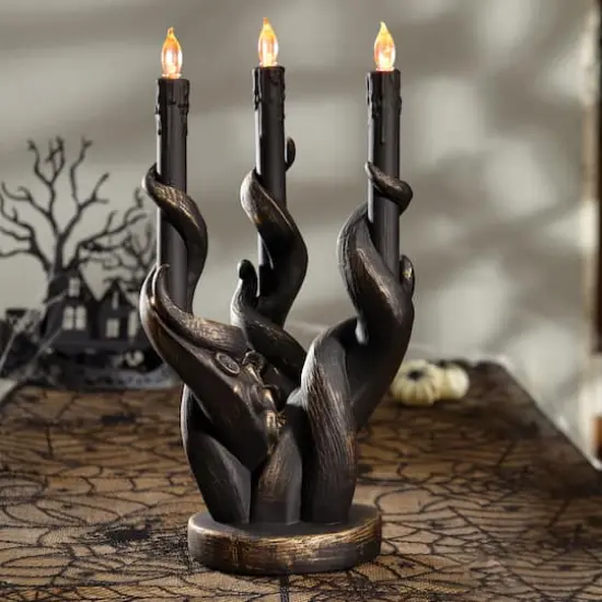 3ct. Warm White Lighted Tentacle Candelabra by Ashland® {3}