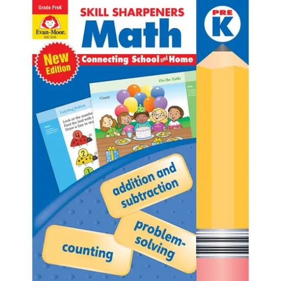 Evan-Moor Educational Publishers Skill Sharpeners: Math, Grade PreK {1}