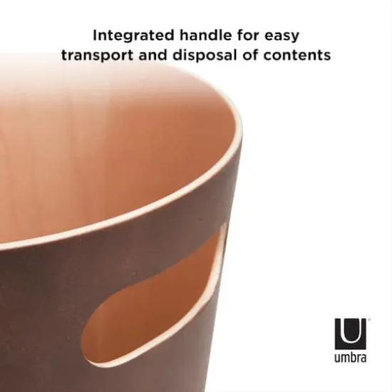 Umbra 2gal. Woodrow Trash Can Espresso {6}