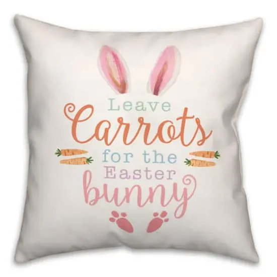 Leave Carrots 18" x 18" Throw Pillow {1}
