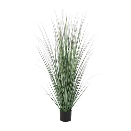 5ft. Onion Grass Tall Artificial Plant with Black Pot {1}