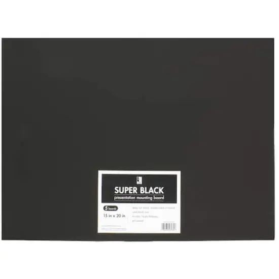 Art Alternatives Super Black Presentation & Mounting Boards, 5ct. {1}
