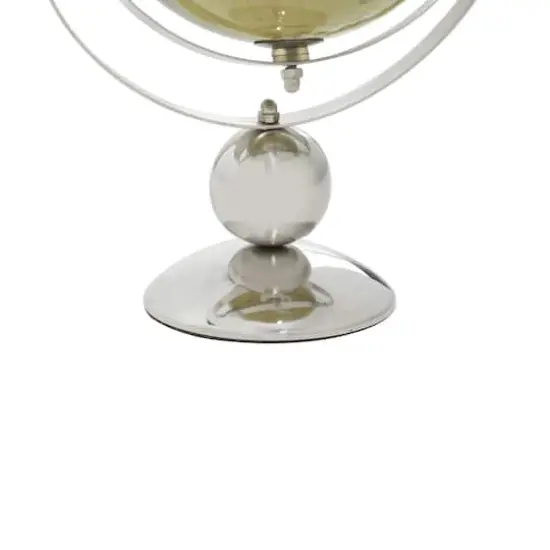 11" Silver Steel Traditional Globe {8}