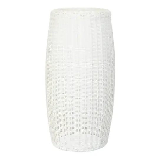 Household Essentials 24.5" White Woven Pedestal {1}