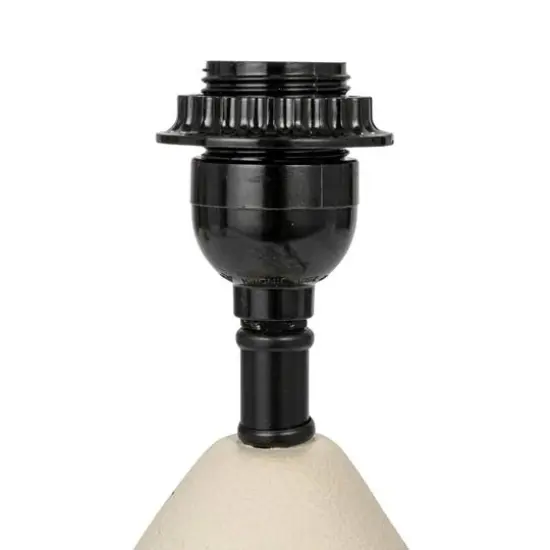 Hello Honey&reg; 16.5" White Volcano Finish Ceramic Table Lamp {10}