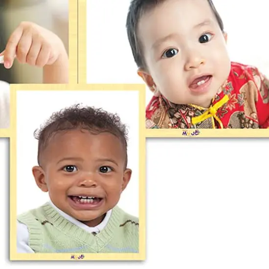 MOJO Faces Wooden 6-Puzzle Set {4}