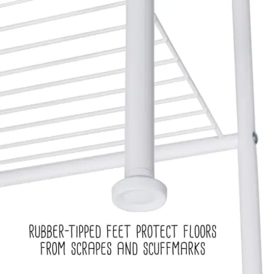 Honey Can Do White 6-Tier Bathroom Storage Shelving Unit {12}