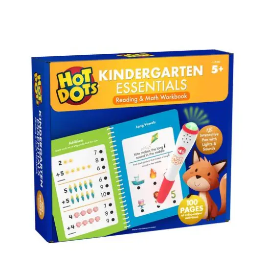 Educational Insights Hot Dots Kindergarten Essentials Reading & Math Workbook {5}