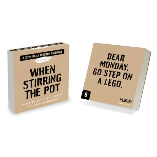 TF Publishing 2024 Anti Affirmations/Daily Sarcasm Daily Desktop Calendar {1}