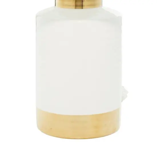 CosmoLiving by Cosmopolitan 23" Gold Ceramic Table Lamp {4}