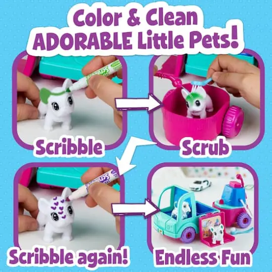 Crayola&reg; Scribble Scrubbie&reg; Pets! Pet Grooming Truck {8}