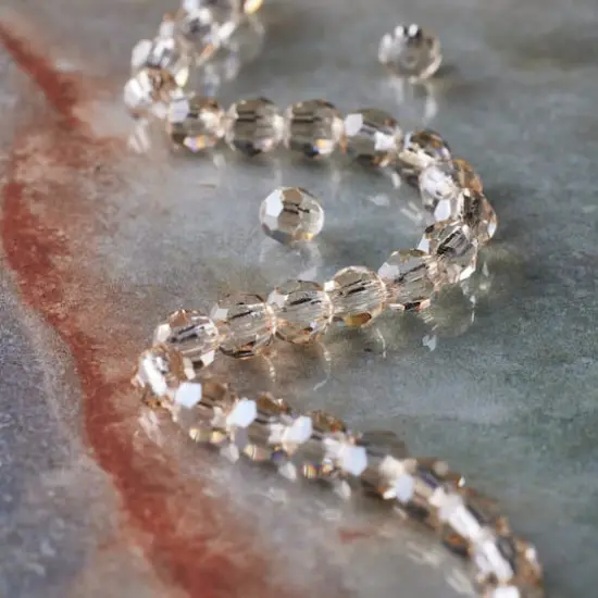 Preciosa Glass Crystal Round Beads, 4mm by Bead Landing&trade; Honey {3}