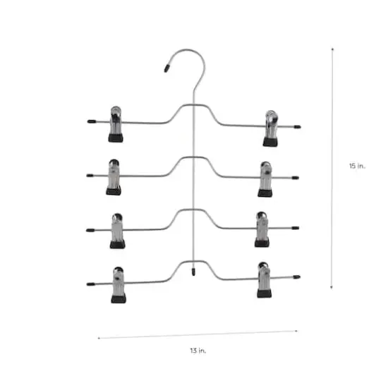 Organize It All Chrome 4 Tier Skirt & Slack Hanger {4}